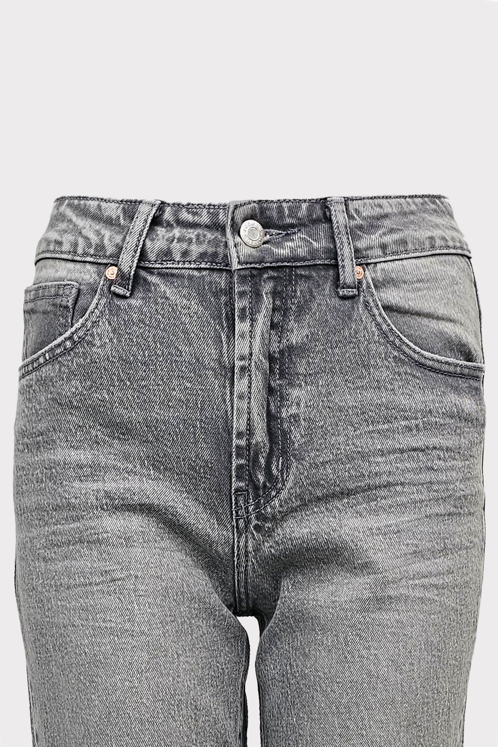 Jeans grey orlo sfrangiato