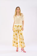 Pantaloni stampa fiori