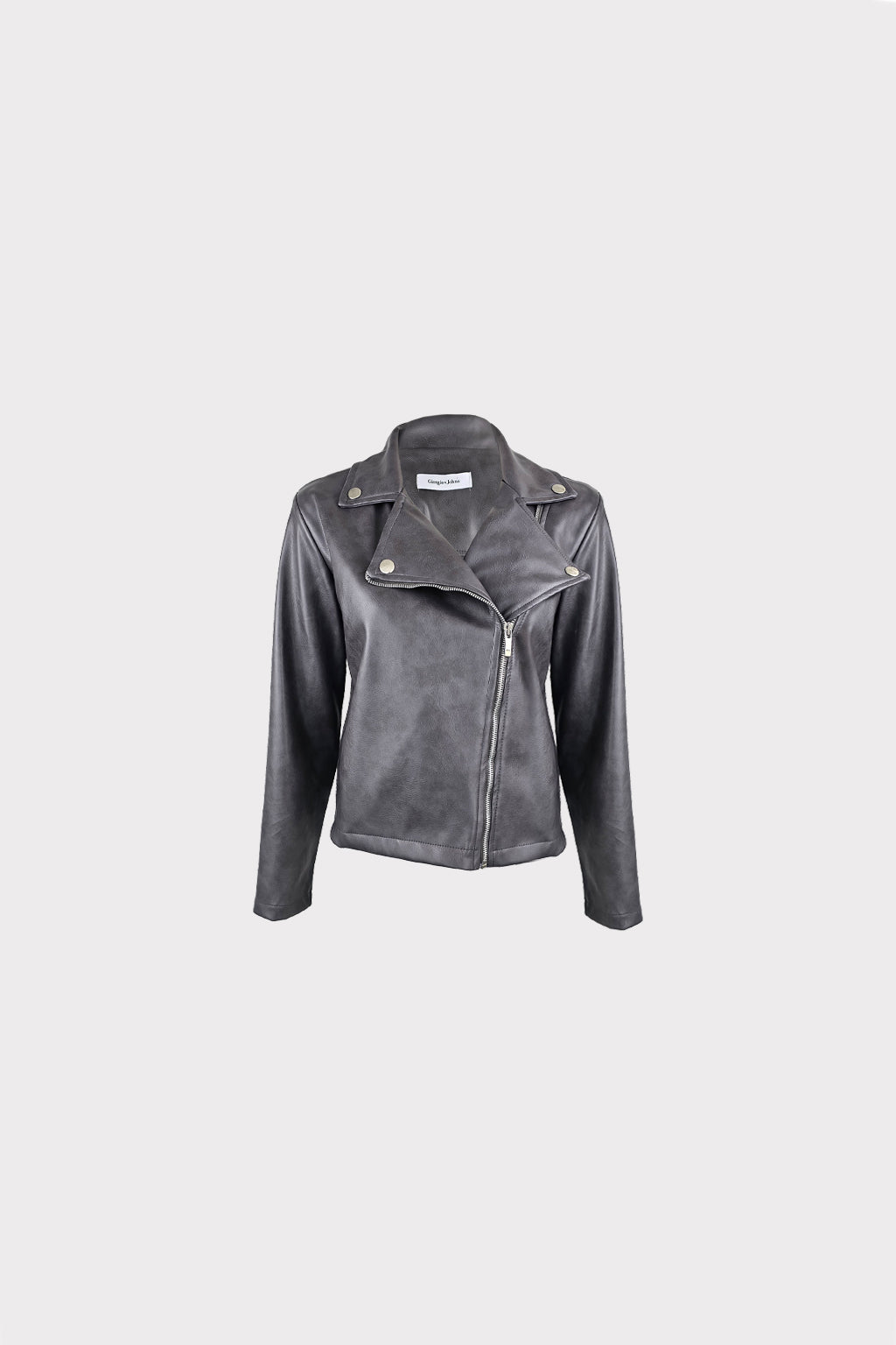 Chiodo ecopelle vintage
