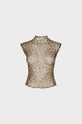 Top smanicato leopardato