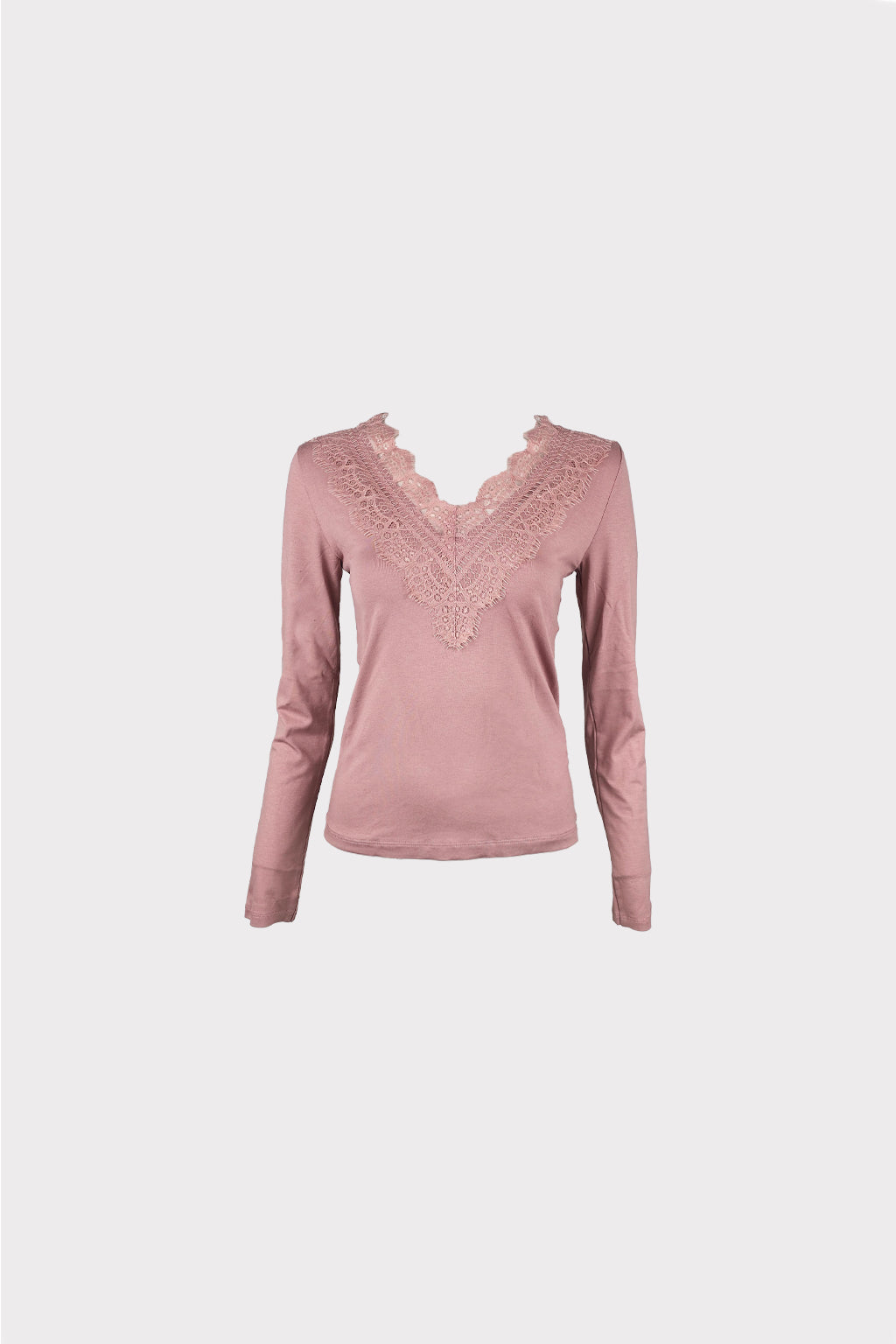 Maglia manica lunga con pizzo