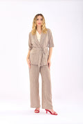 Pantalone righe inserto tombolo