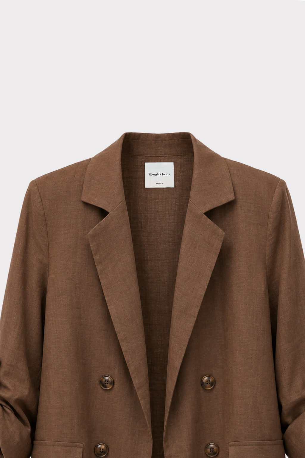 Blazer lino finta abbottonatura