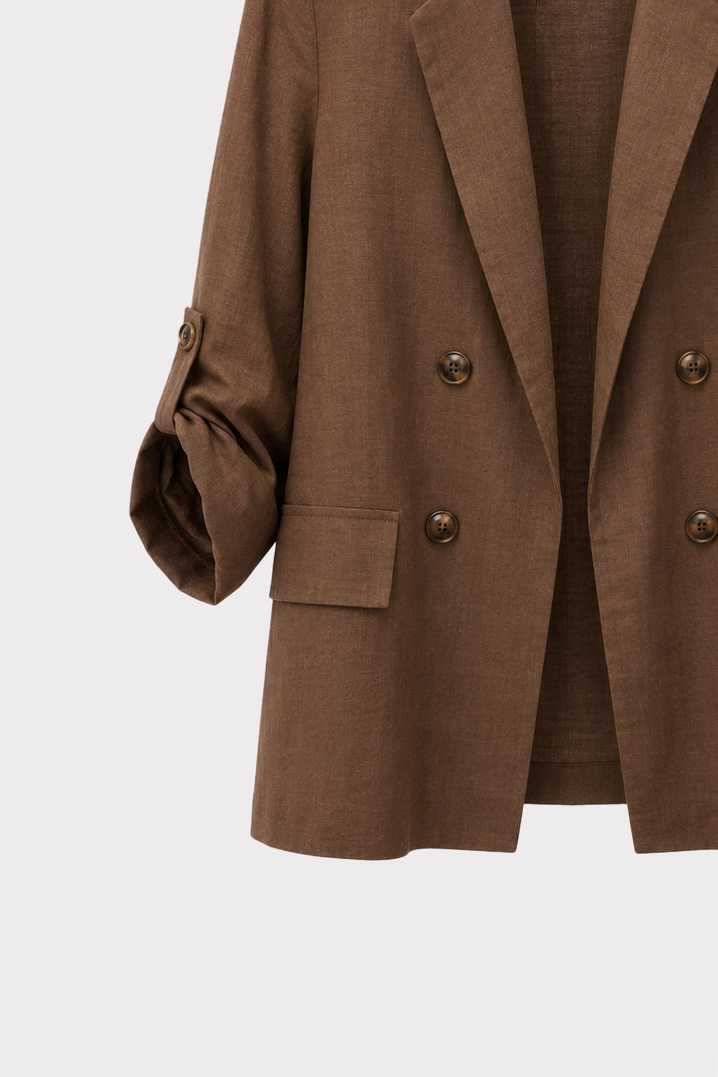 Blazer lino finta abbottonatura