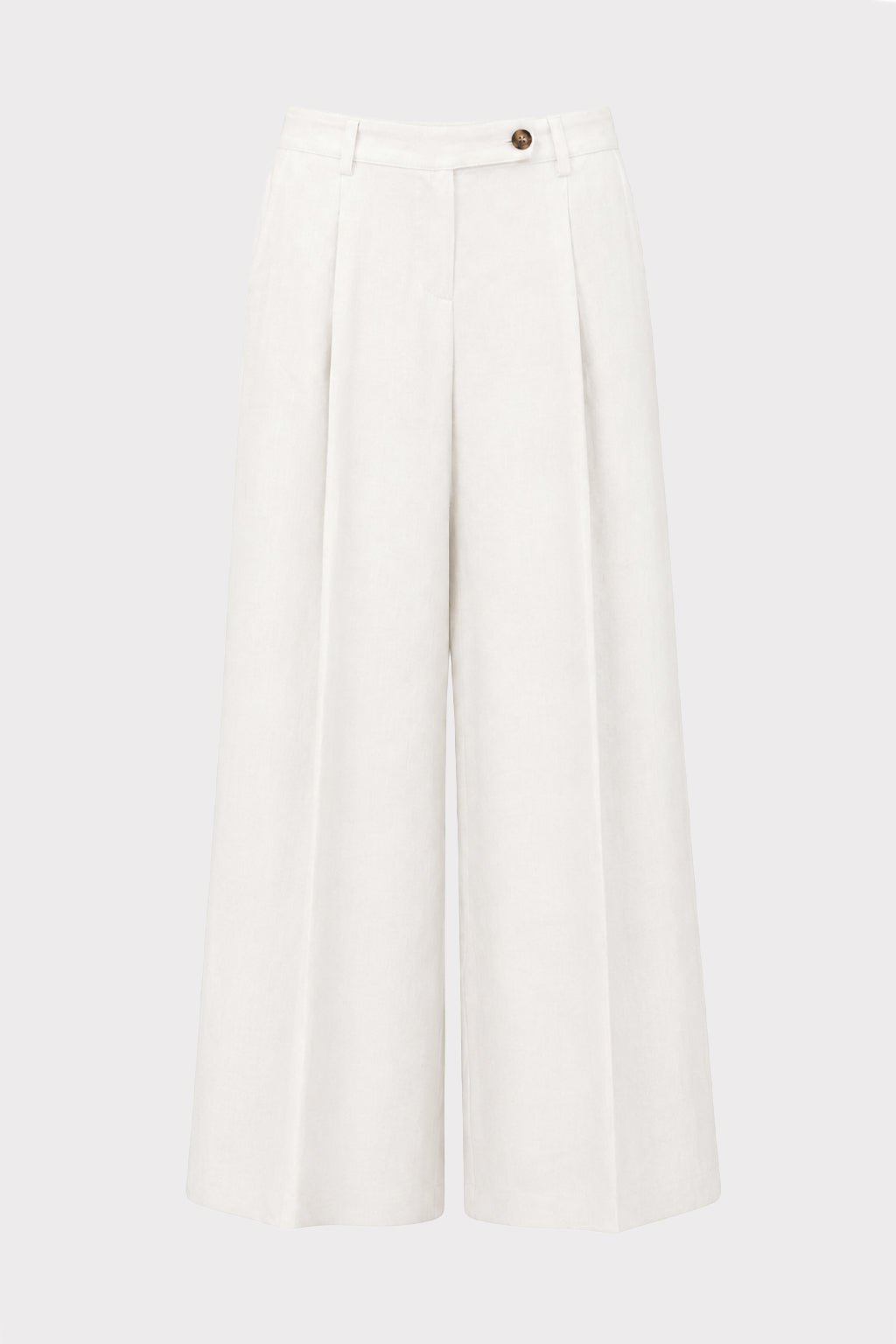 Pantalone dritto lino