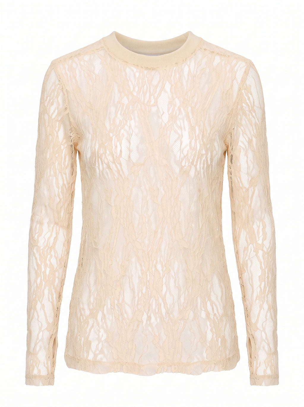 Maglia in pizzo stretch