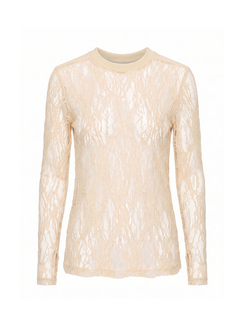 Maglia in pizzo stretch