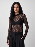 Maglia in pizzo stretch