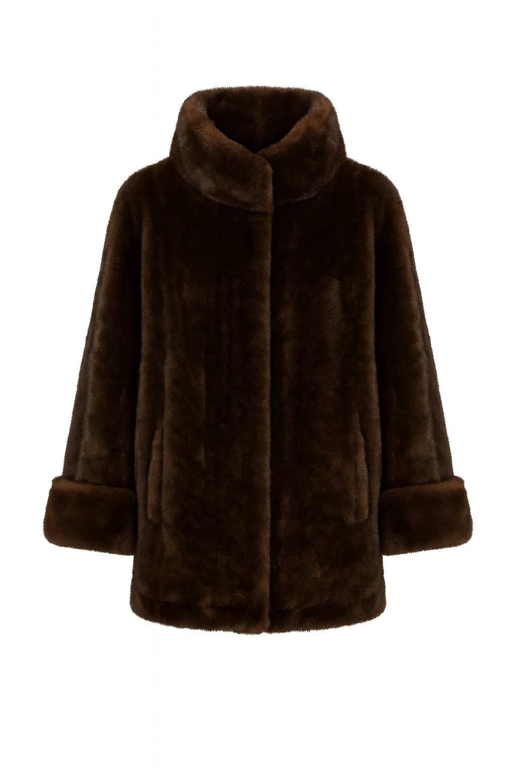 Cappotto medio in eco-pelliccia