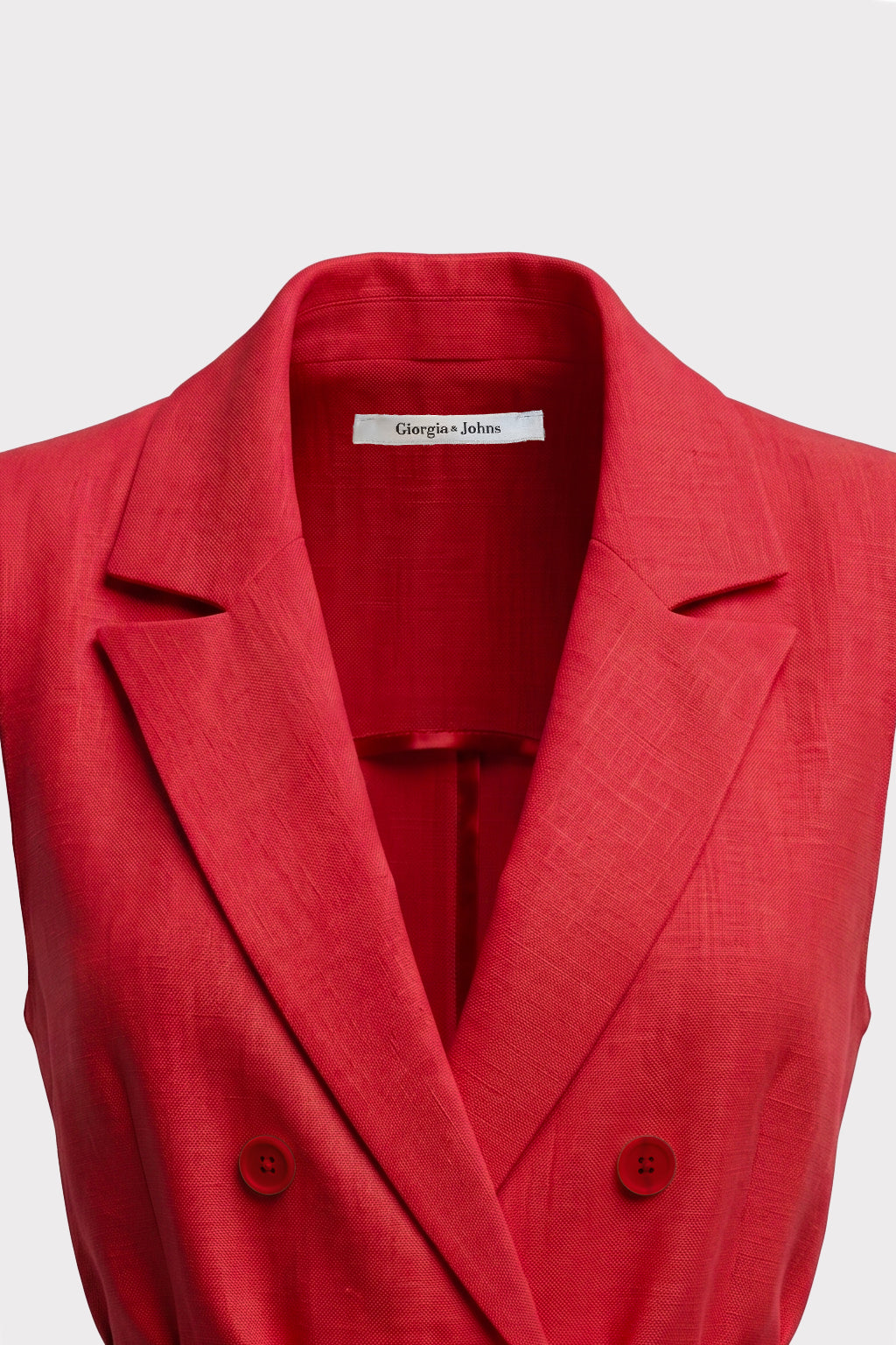 Gilet lungo con cintura