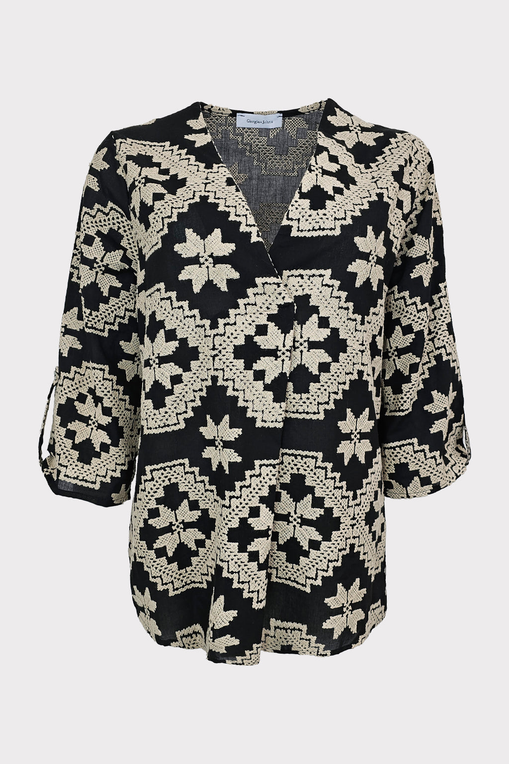 Blusa tessuto ricamo
