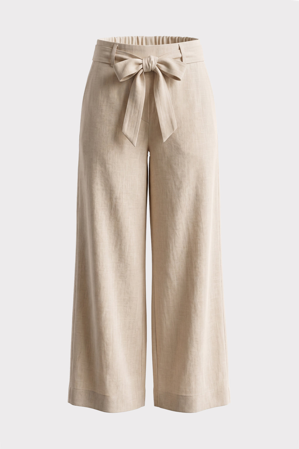 Pantaloni con cintura a fascia