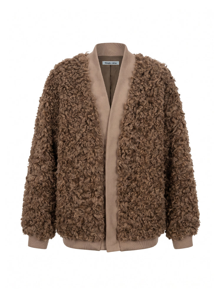 Giacca ecopelliccia effetto Teddy