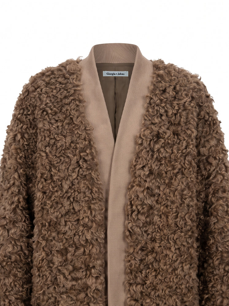 Giacca ecopelliccia effetto Teddy