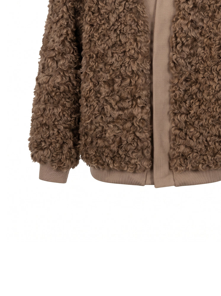 Giacca ecopelliccia effetto Teddy