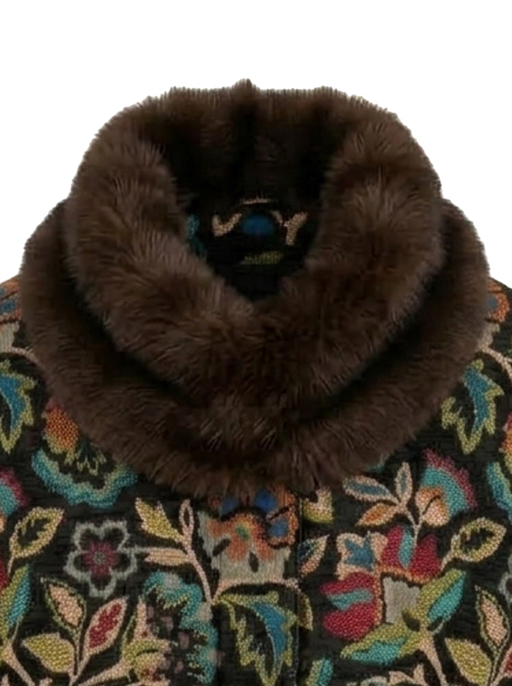 Giacca bomber tessuto broccato
