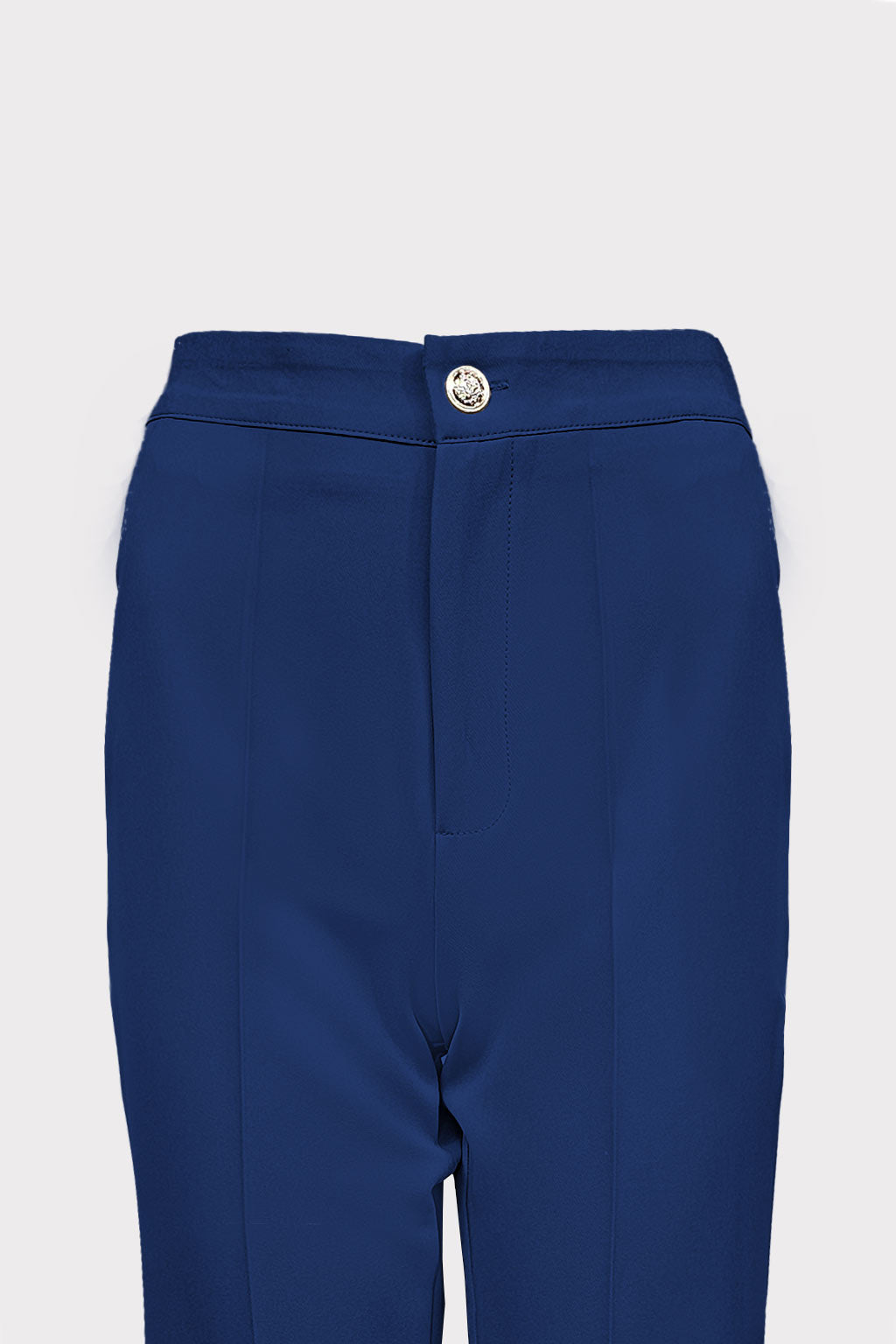Pantalone zampa tasca filetto