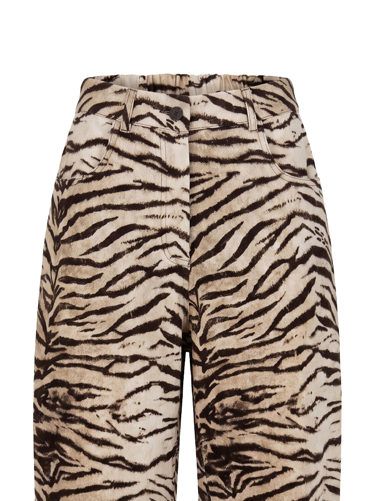 Pantaloni balloon stampa zebra
