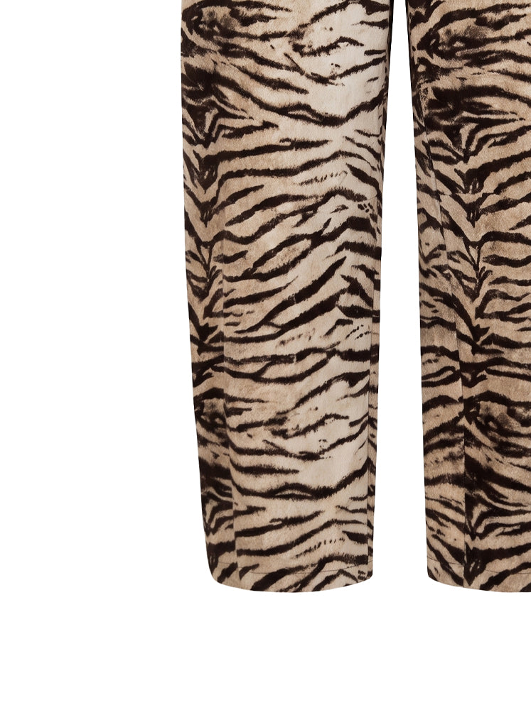 Pantaloni balloon stampa zebra