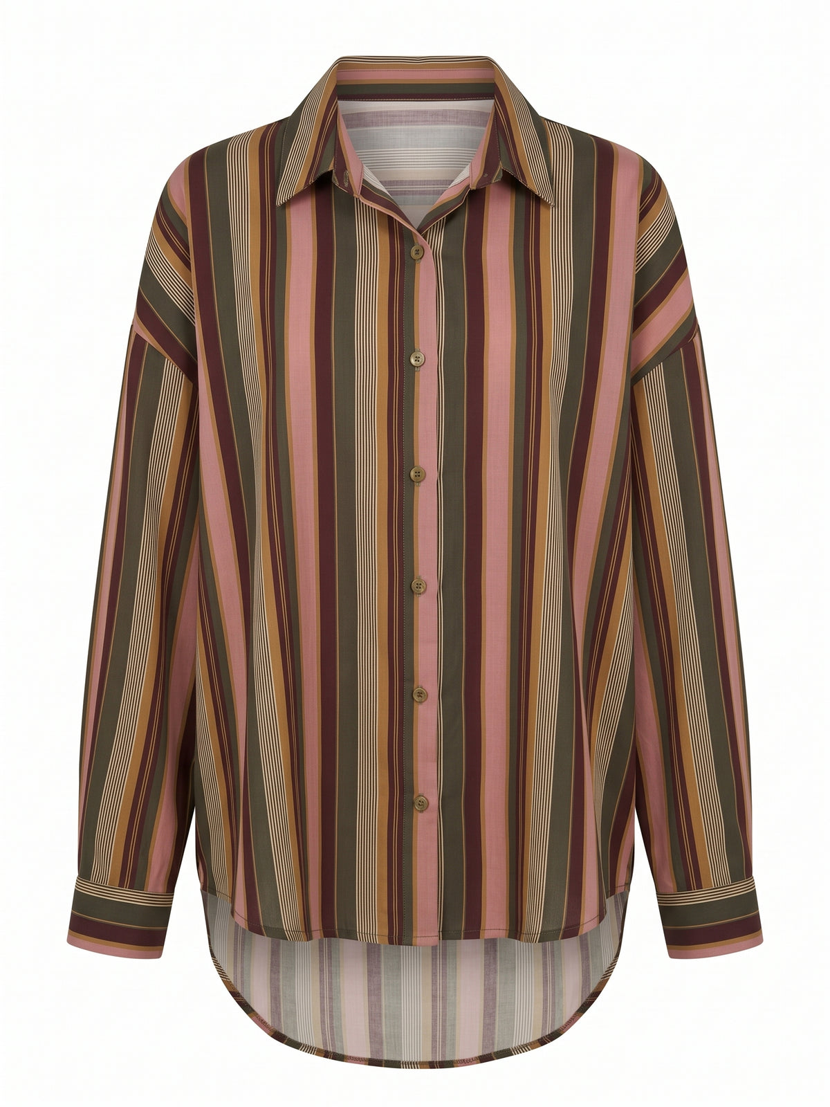 Camicia over riga multicolor