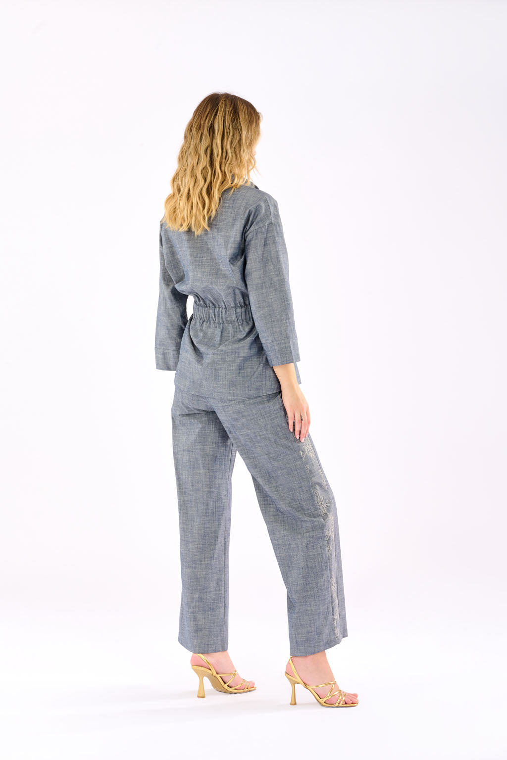 Pantalone chambray