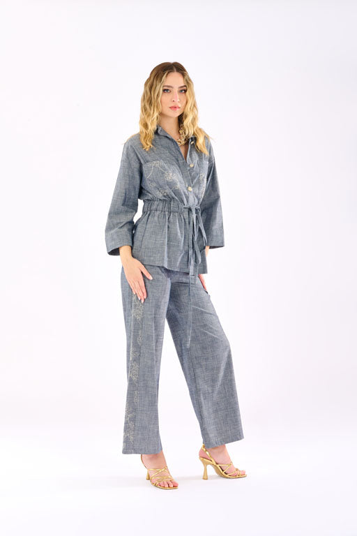 Pantalone chambray