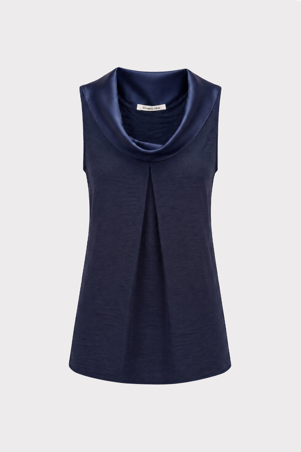 Top smanicato scollo fluido