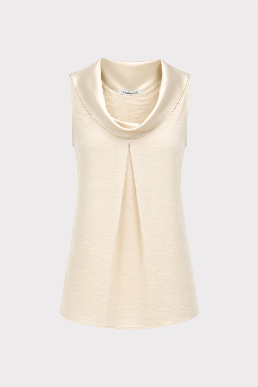 Top smanicato scollo fluido