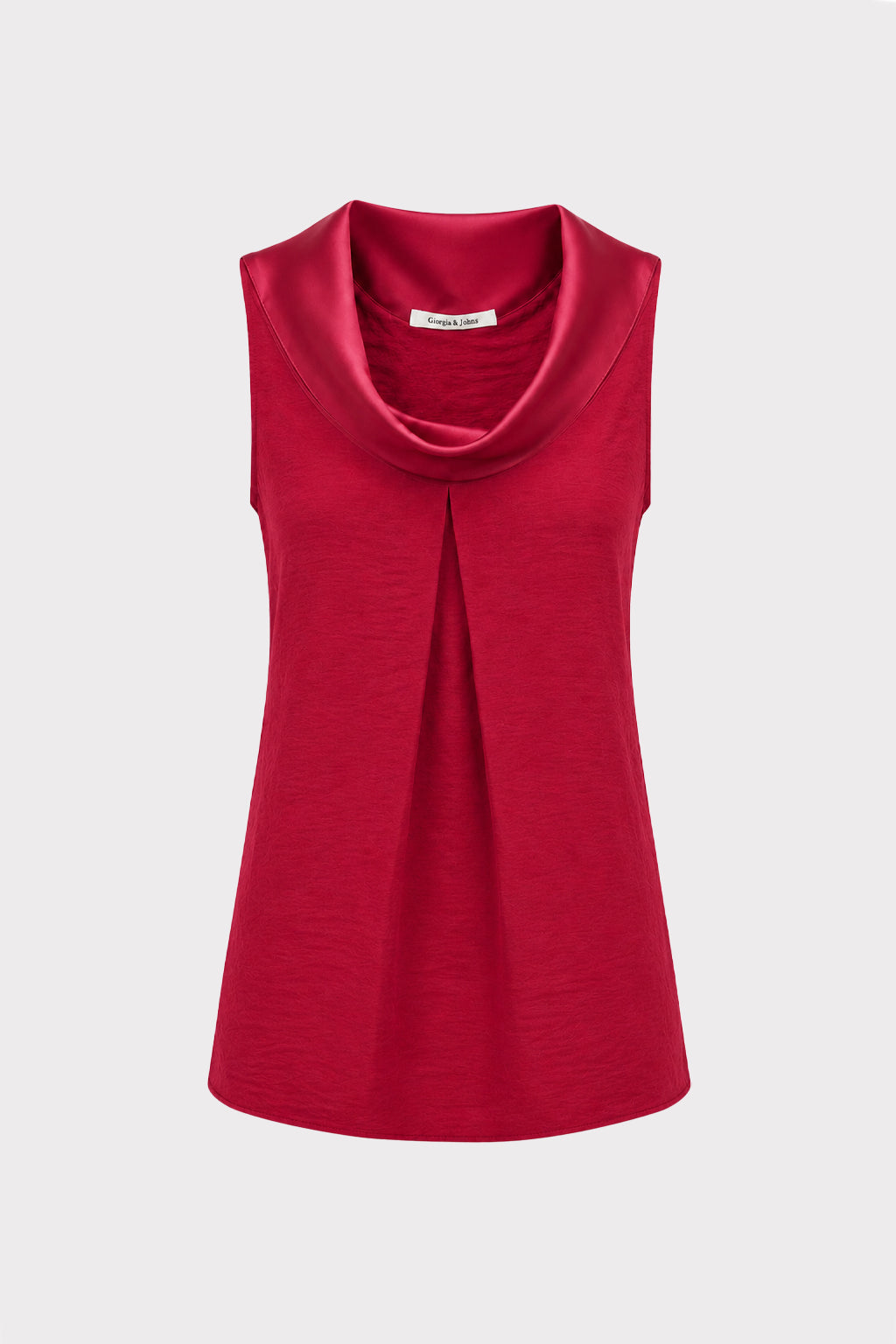 Top smanicato scollo fluido
