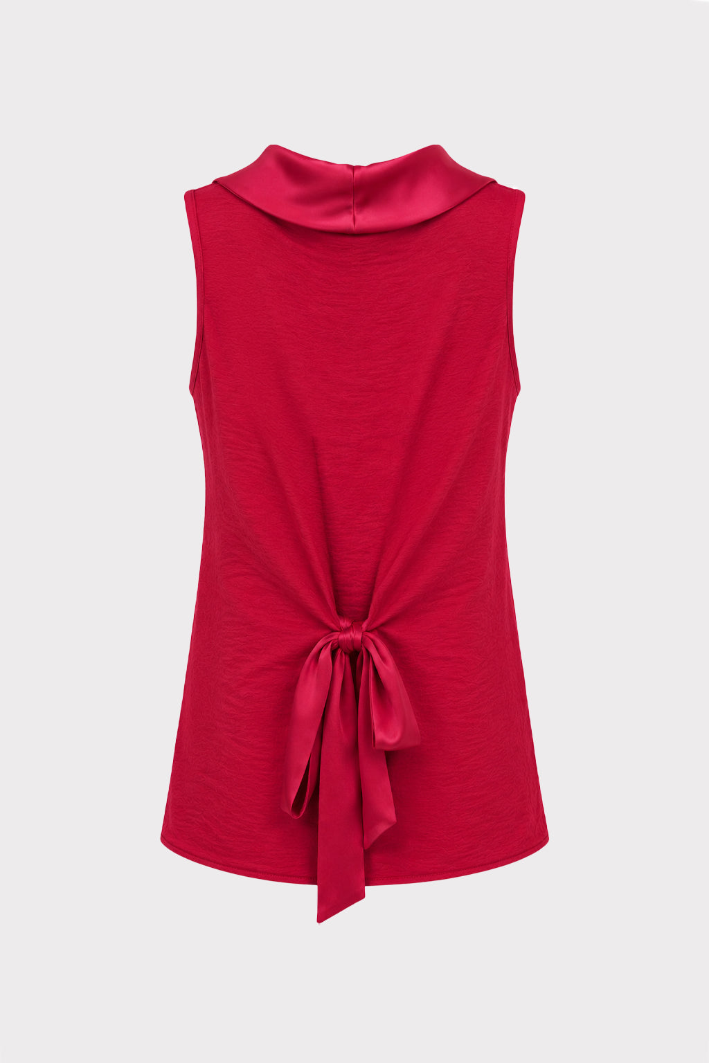 Top smanicato scollo fluido