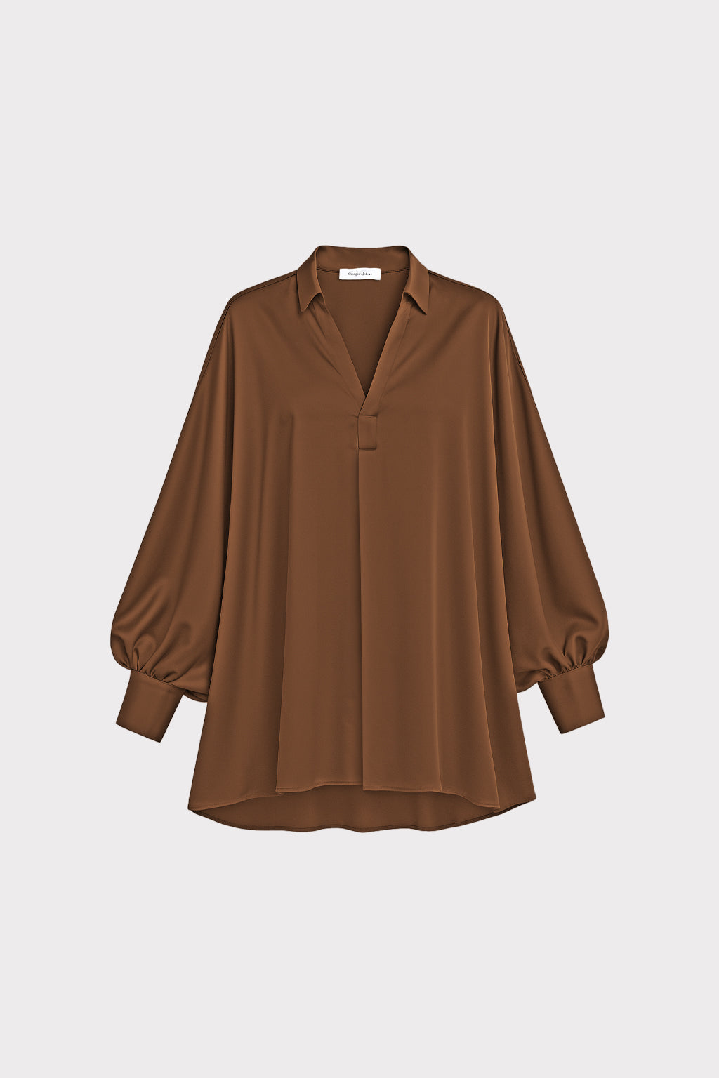 Blusa fluida satin