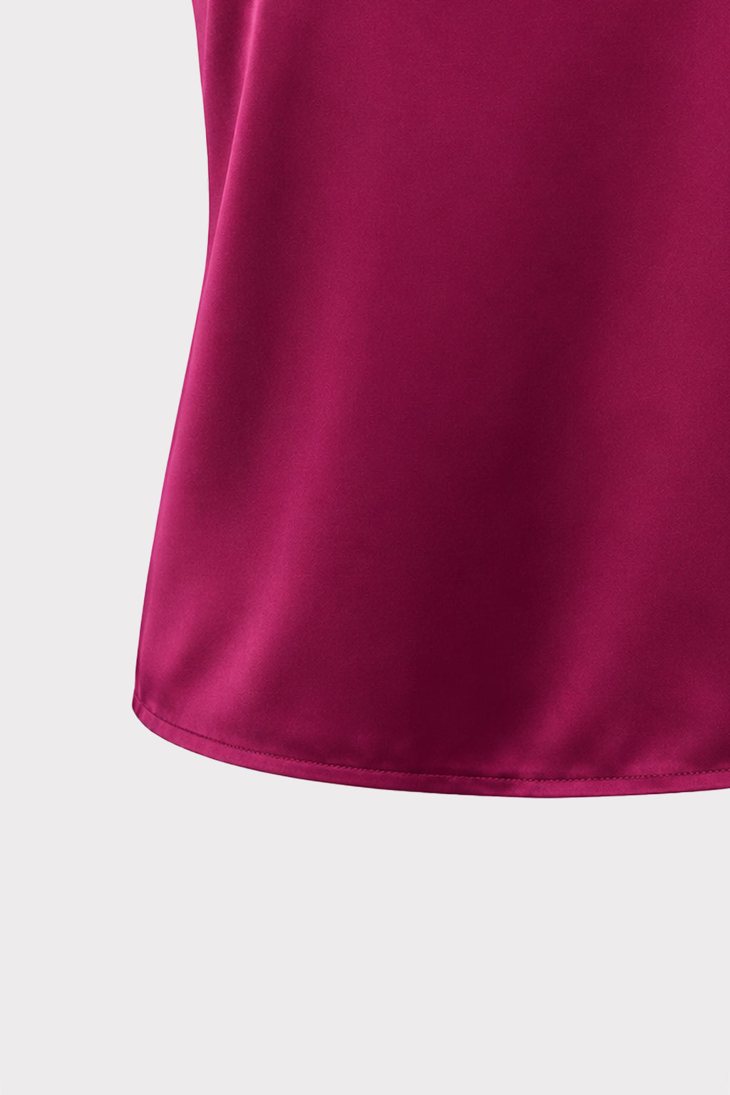 Top smanicato satin