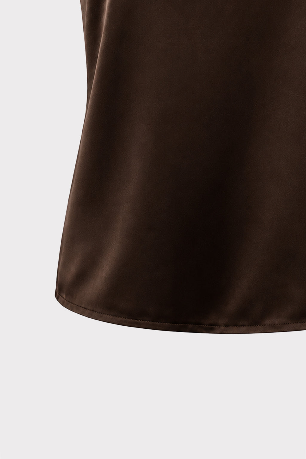 Top smanicato satin