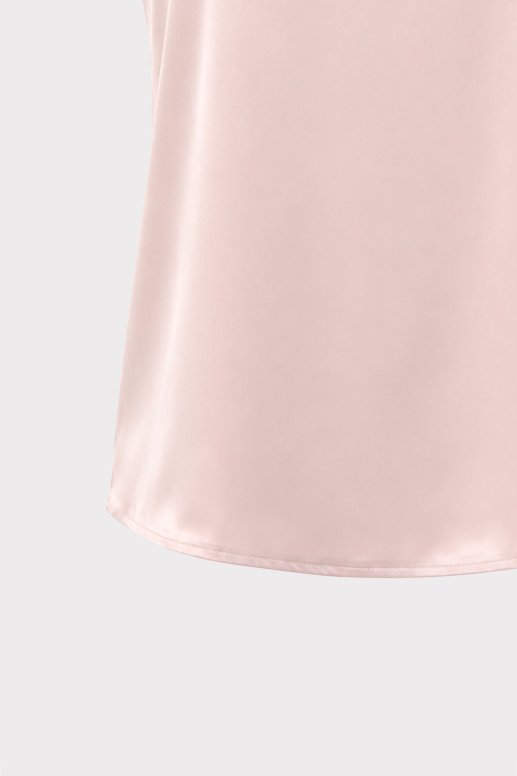 Top smanicato satin
