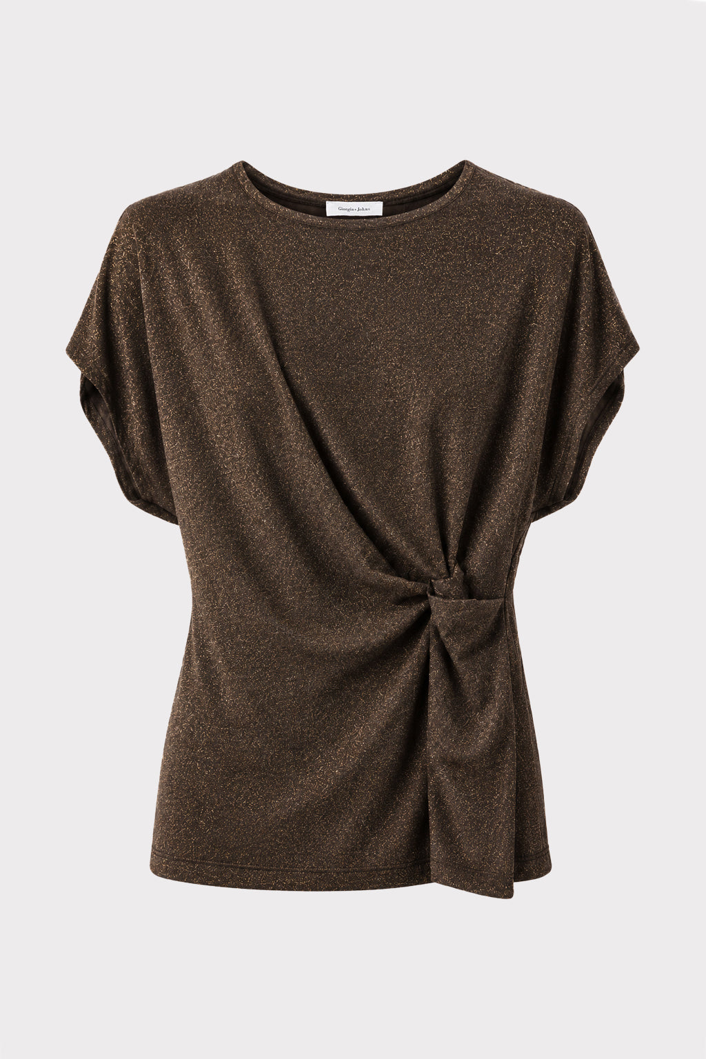 Top lurex dettaglio nodo