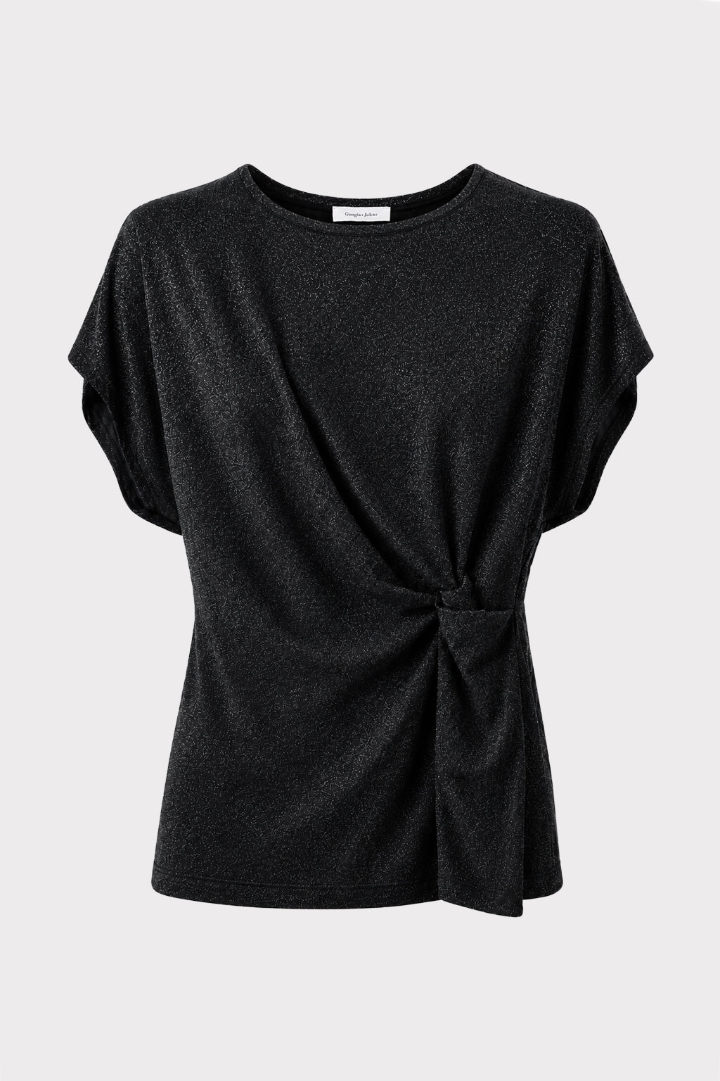 Top lurex dettaglio nodo