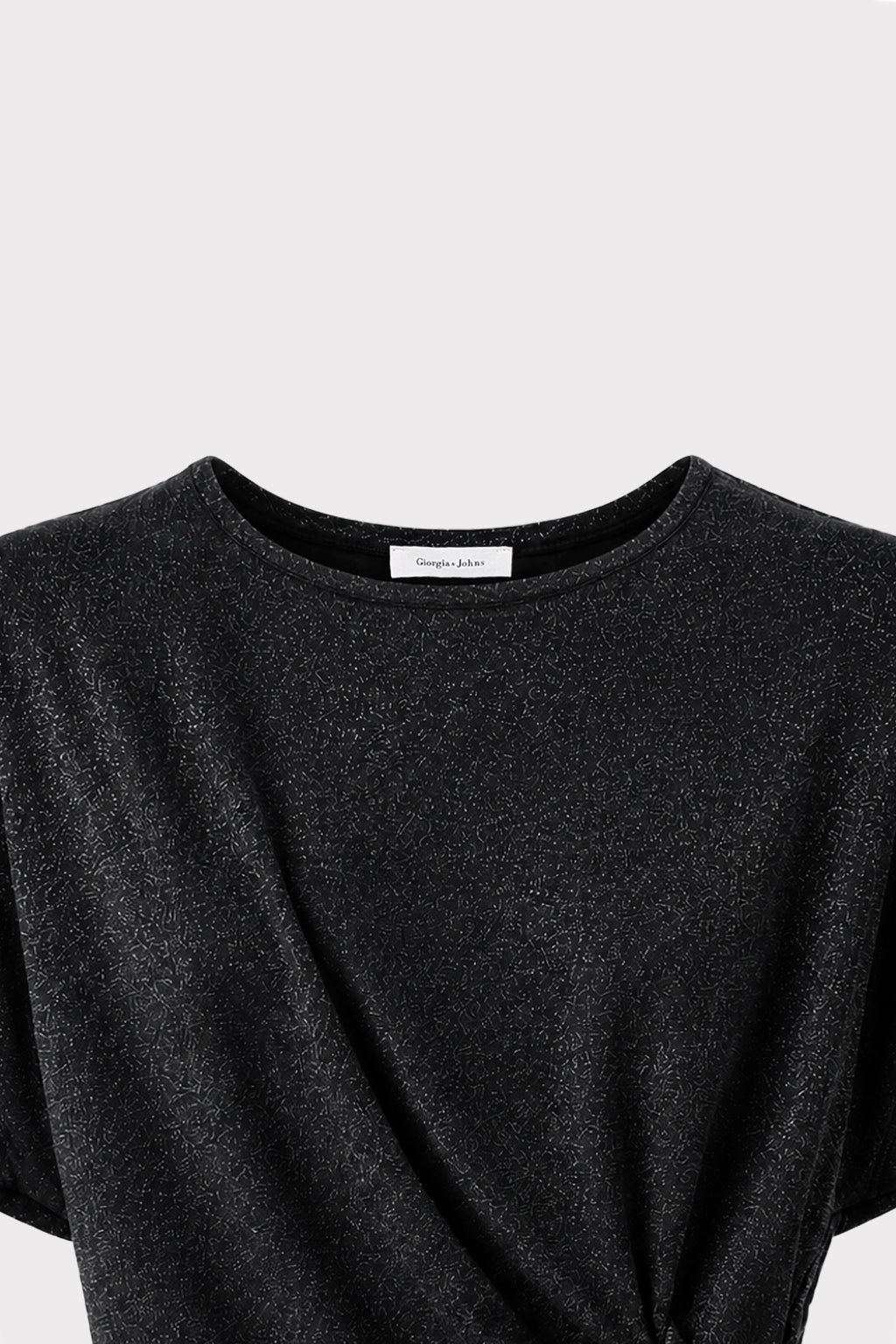Top lurex dettaglio nodo