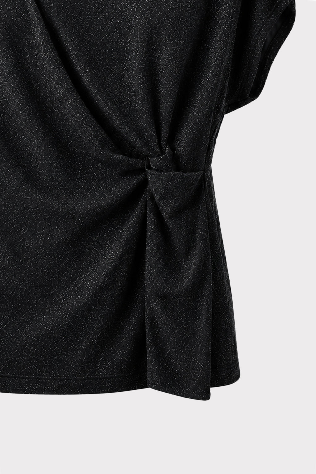 Top lurex dettaglio nodo