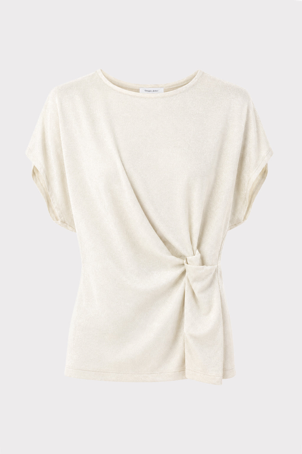 Top lurex dettaglio nodo