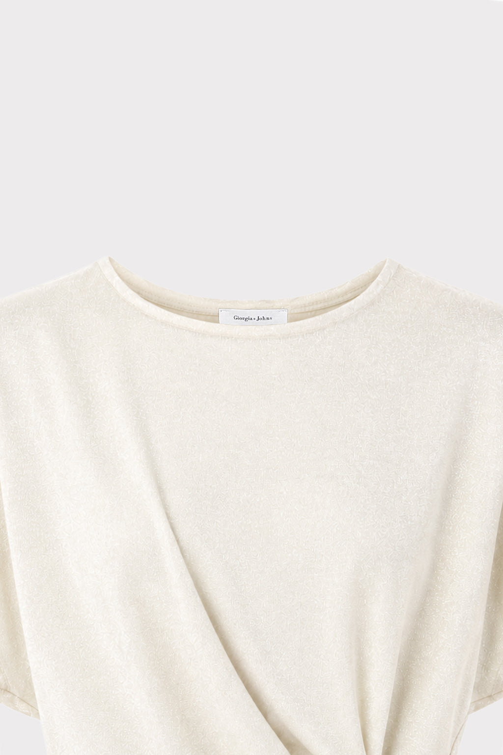 Top lurex dettaglio nodo