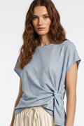Top lurex dettaglio nodo