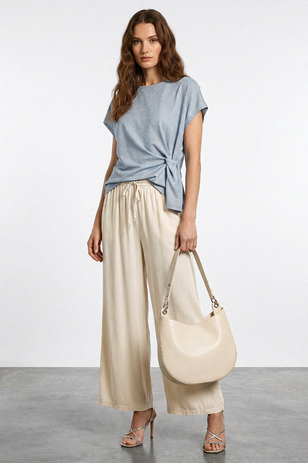 Top lurex dettaglio nodo