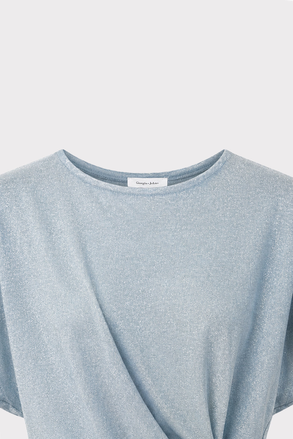 Top lurex dettaglio nodo