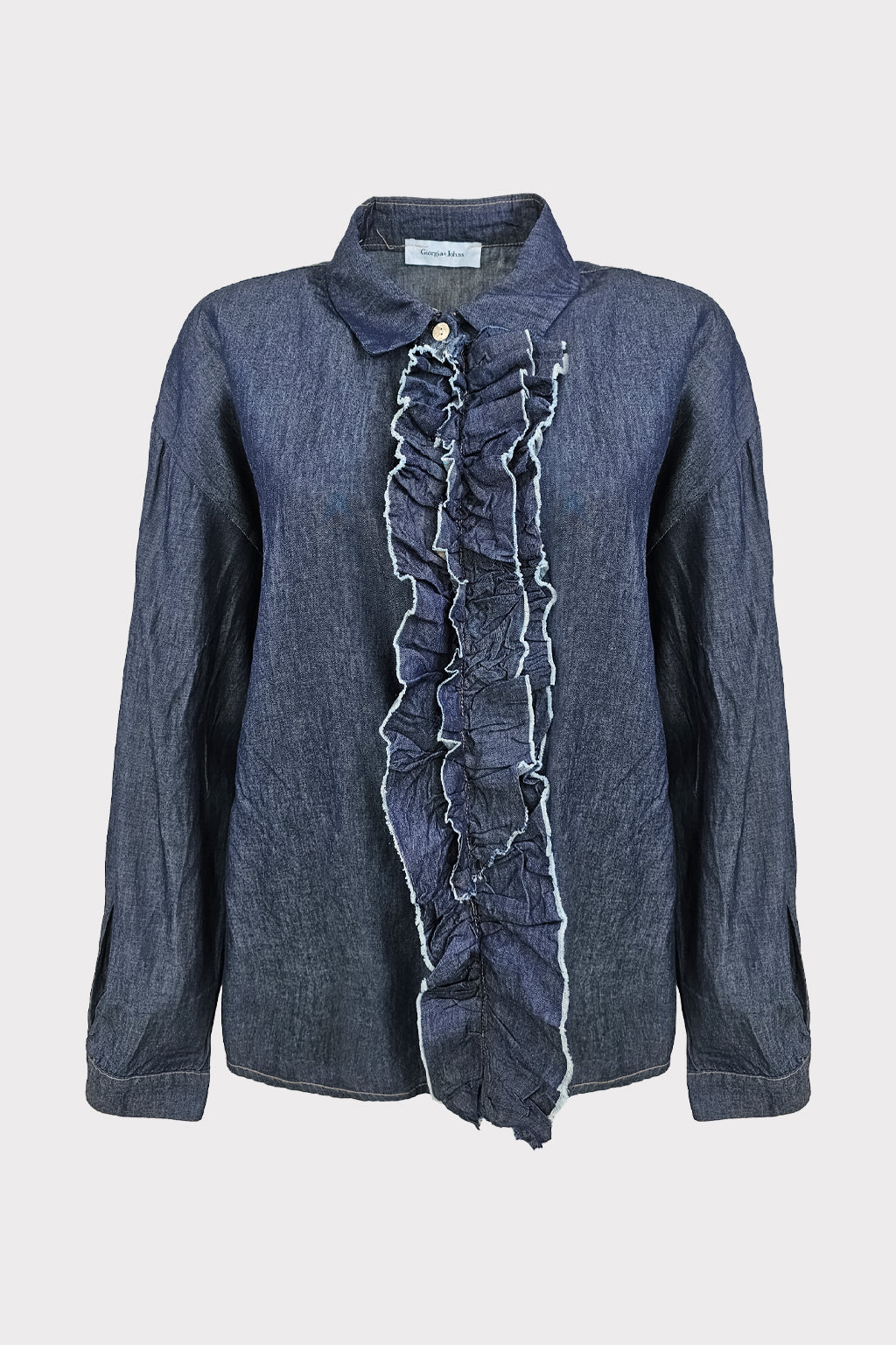 Camicia jeans con gale