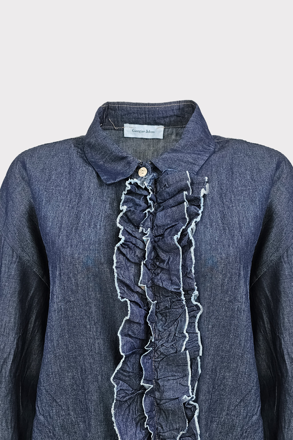 Camicia jeans con gale