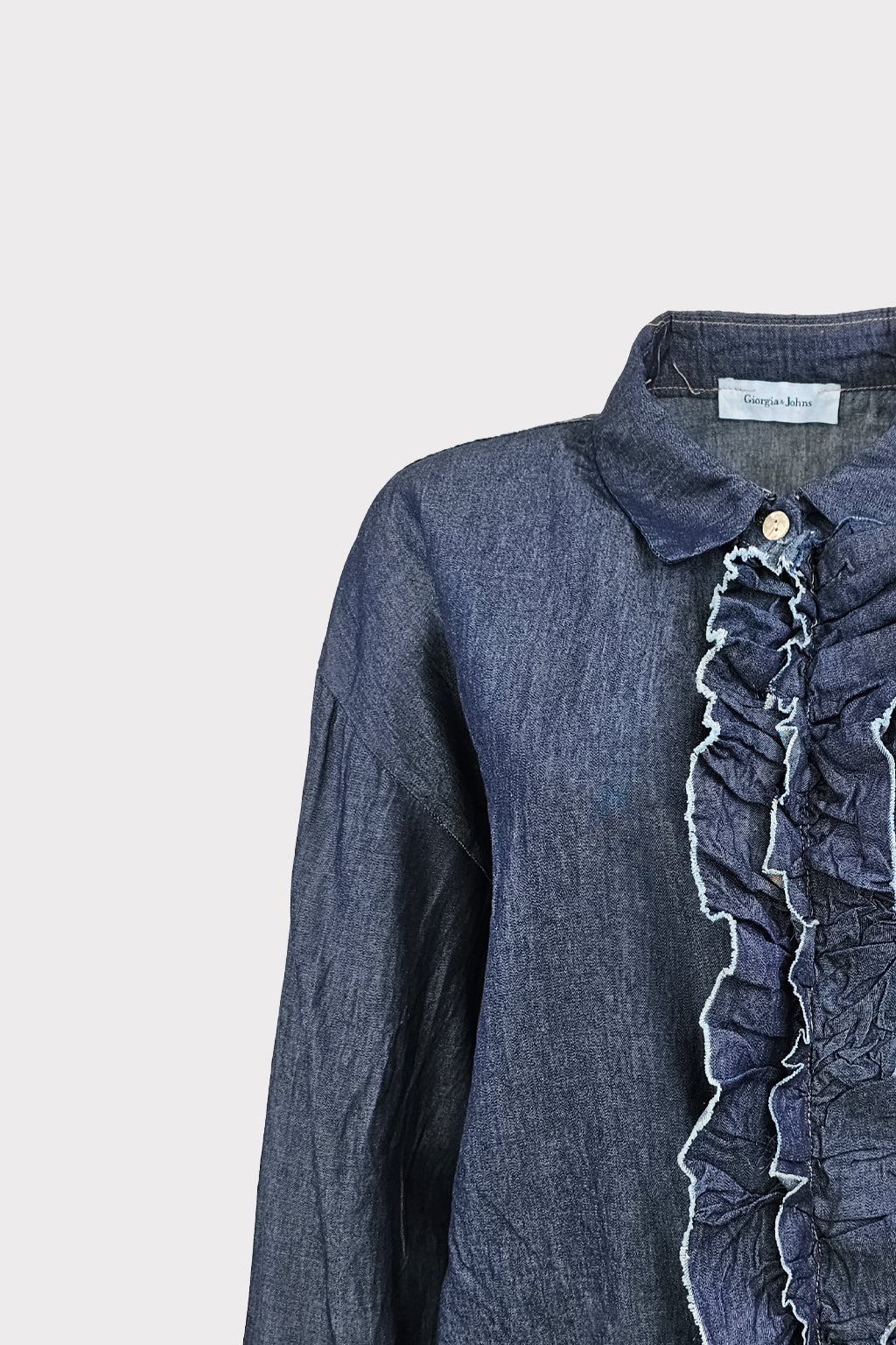 Camicia jeans con gale