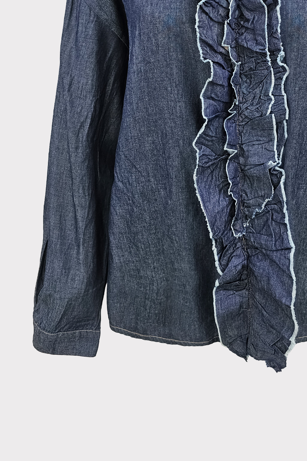 Camicia jeans con gale