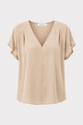 Blusa fluida scollo a V