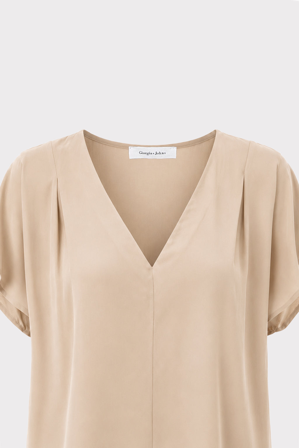 Blusa fluida scollo a V