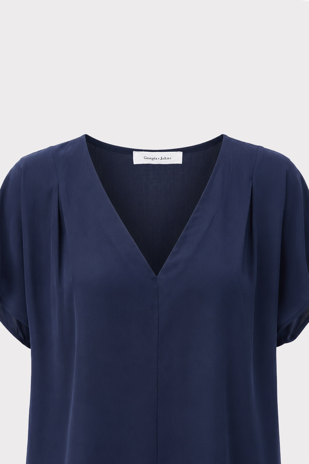 Blusa fluida scollo a V
